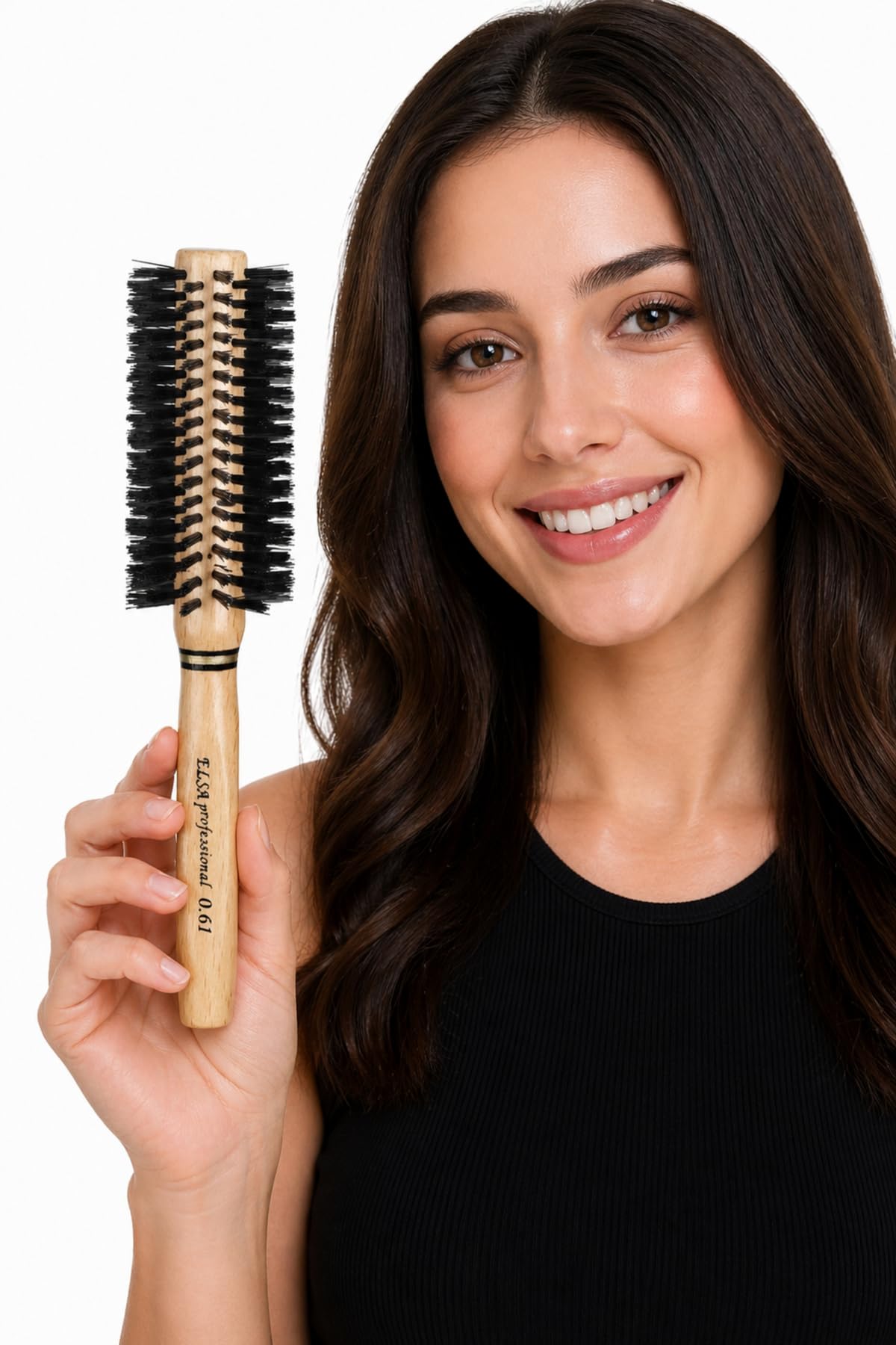 Elsa Professional 0.61 Natürel Kırçıllı Saç Fırçası