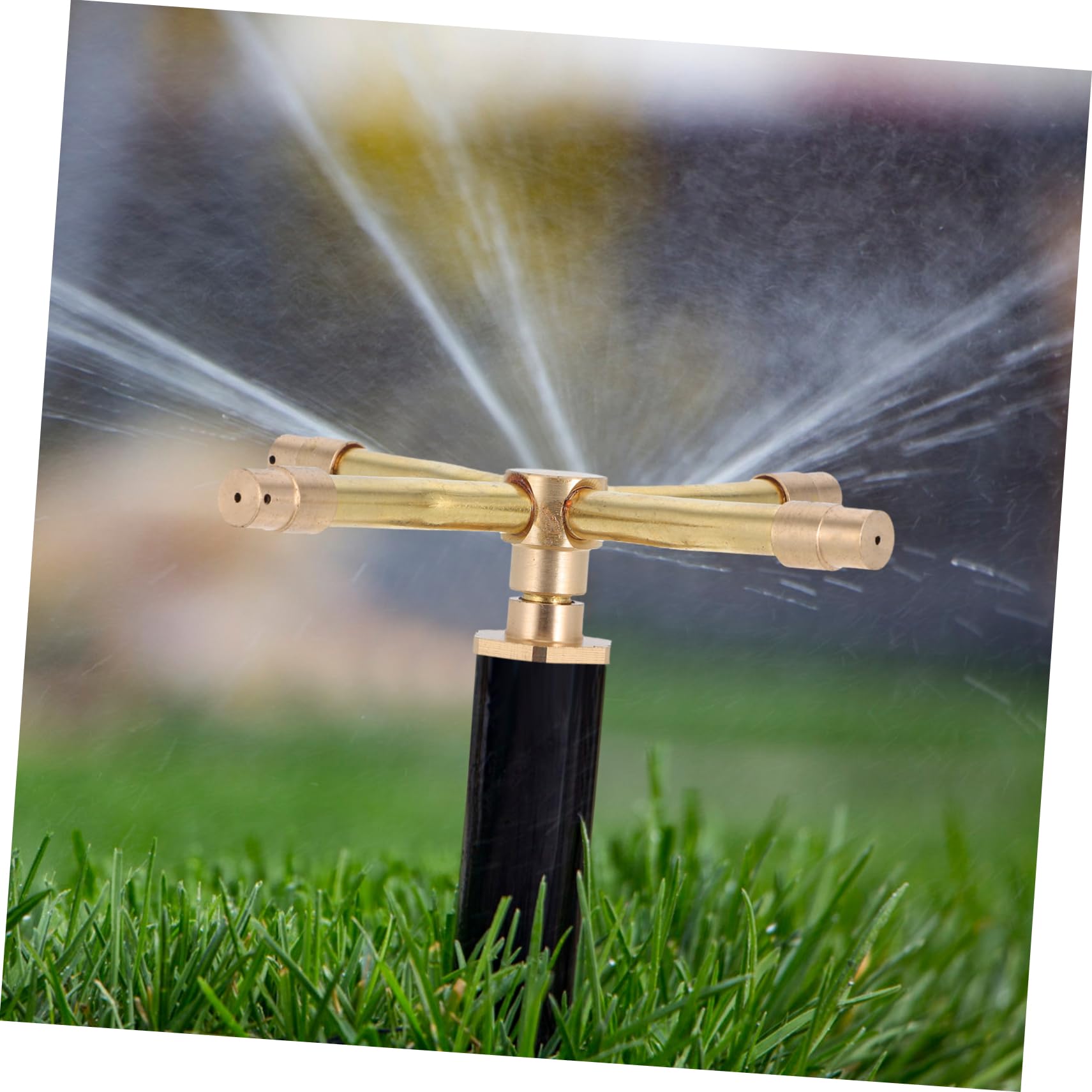 5 Pezzi Irrigatore da Rotante con Bracci Rame Ugello Portatile per Irrigazione e Strumento per Annaffiare e