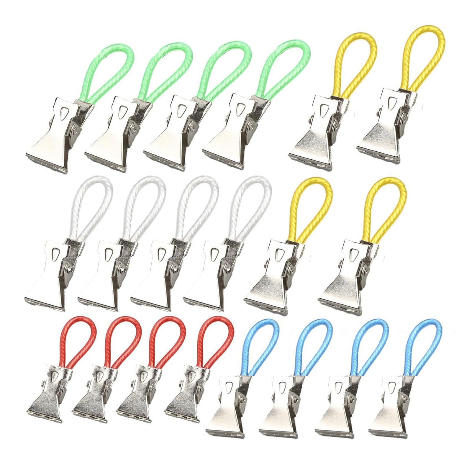 20pcs Stylish Towel Pegs with Adjustable Openings Space Saving Solution Colorful Towel Holders for Various Thicknesses Bathroom Hangers