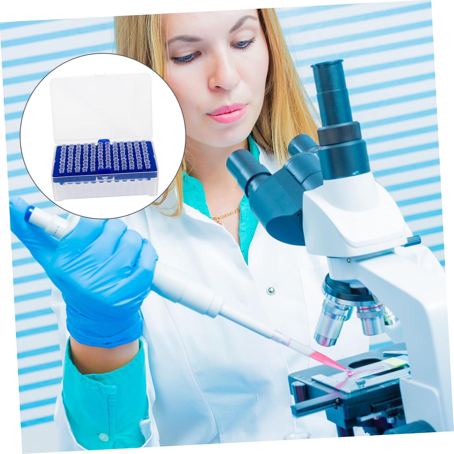 Cabilock 96pcs Laboratory Pipette Tips Long Small Pipettes Dropper for Standard Scientific Easy to Use