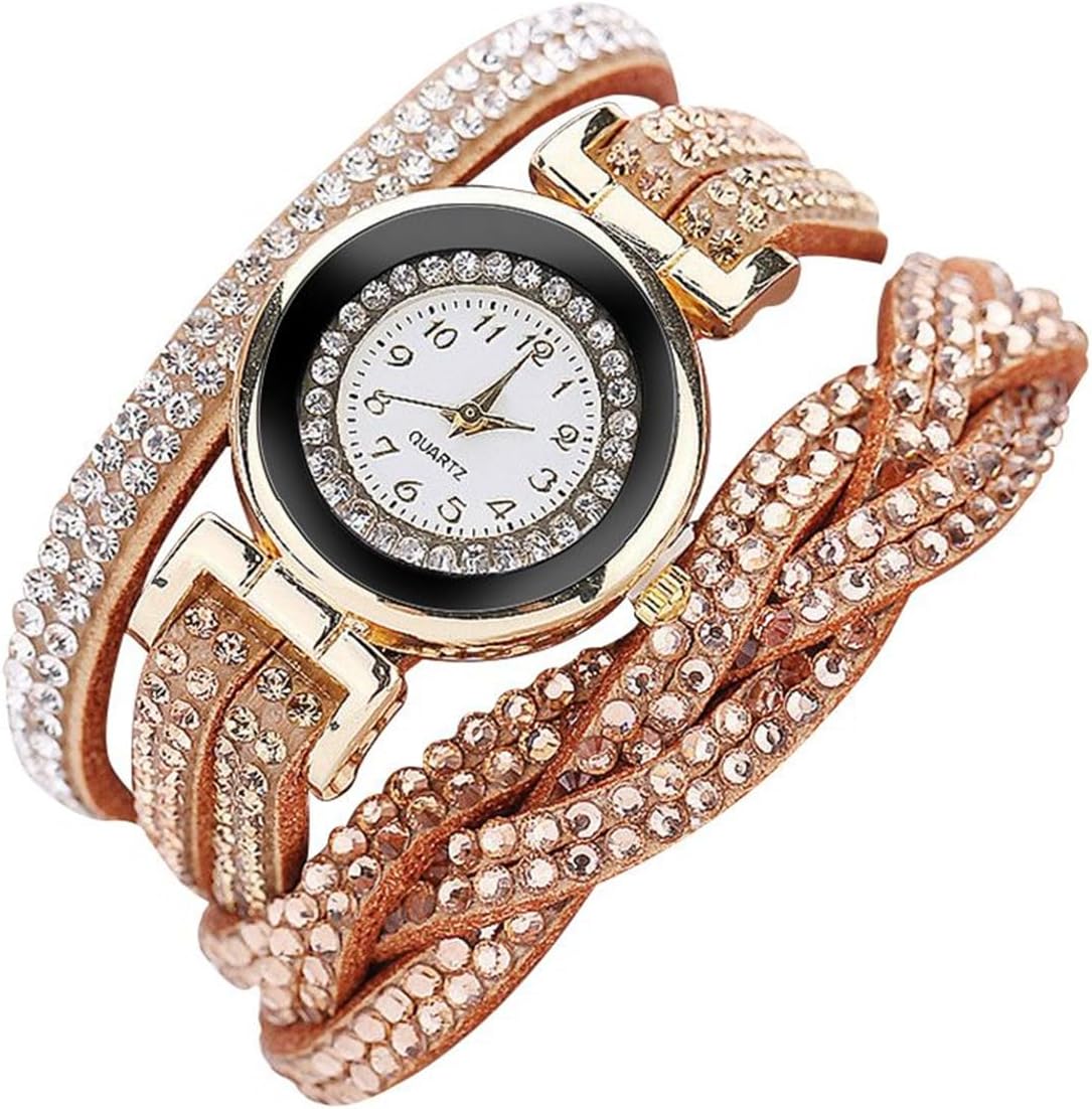 CdyBox Women Ladies Wholesale 6 Pack Diamond Watch Set Lot Leather Wrap Around Bracelet Analog Quartz Dress Wrist Watches - Image 8
