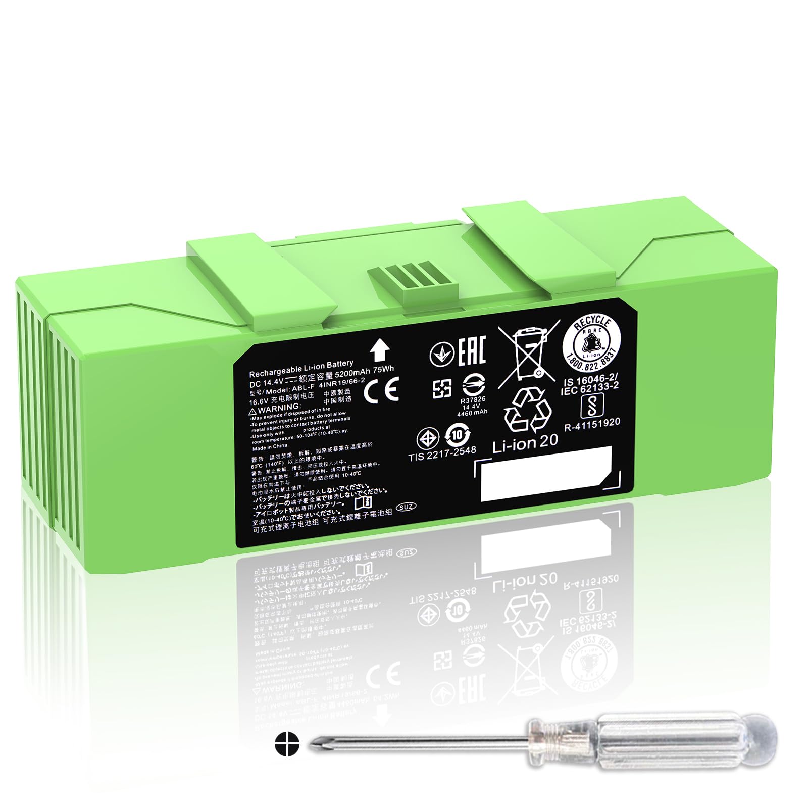 Amazon.com: Dentsing ABL-F 75Wh Battery for iRobot Roomba i7 i7+