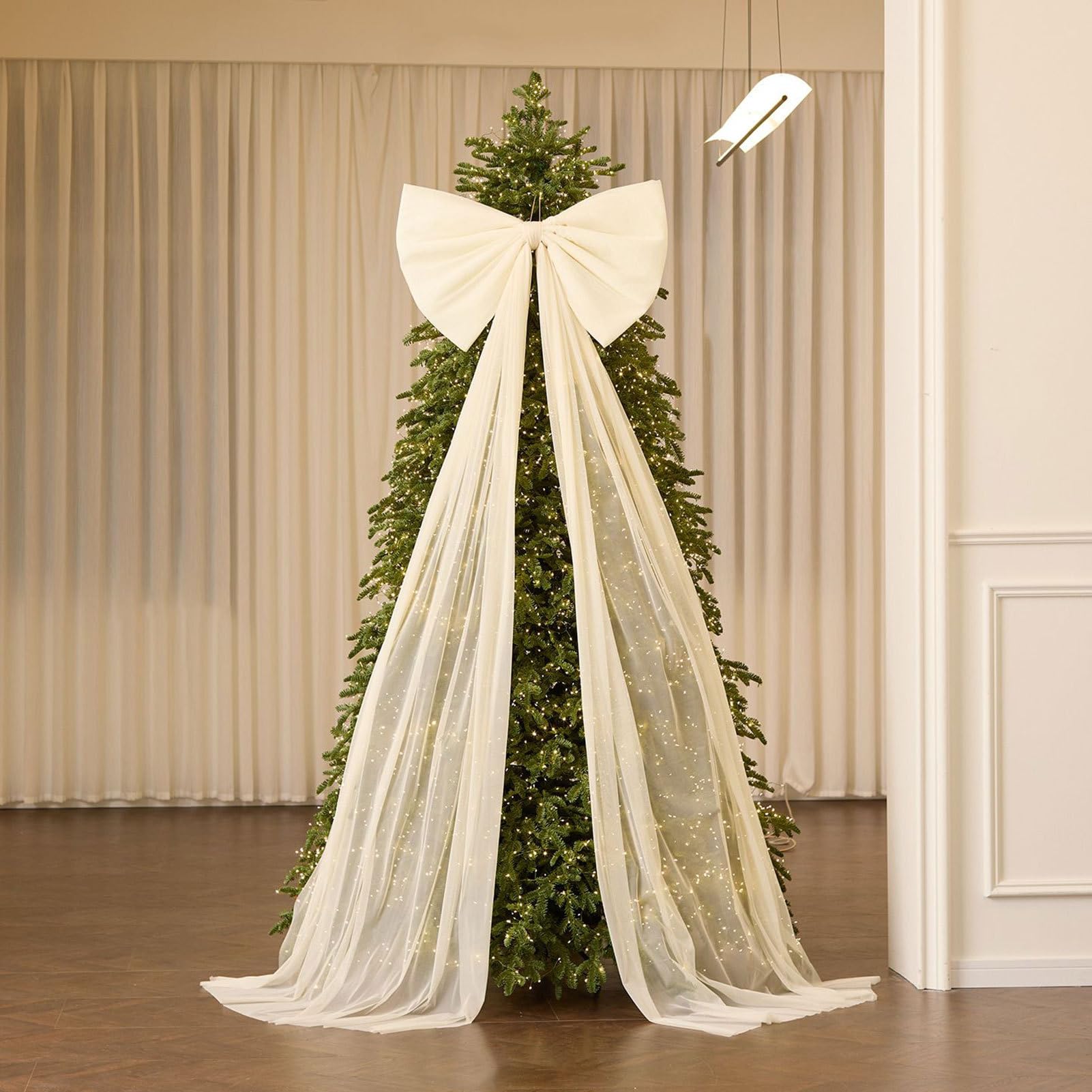 Grandi Fiocchi di Velluto per Albero di Natale 51 x 180 cm Gigante