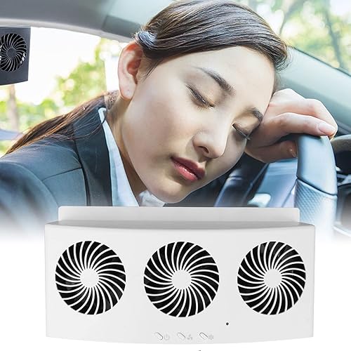 Miniatura 4 de Ventilador de escape para automóvil, 3 enfriadores para ventana delantera y trasera, ventilador de escape para automóvil, purificadores de aire