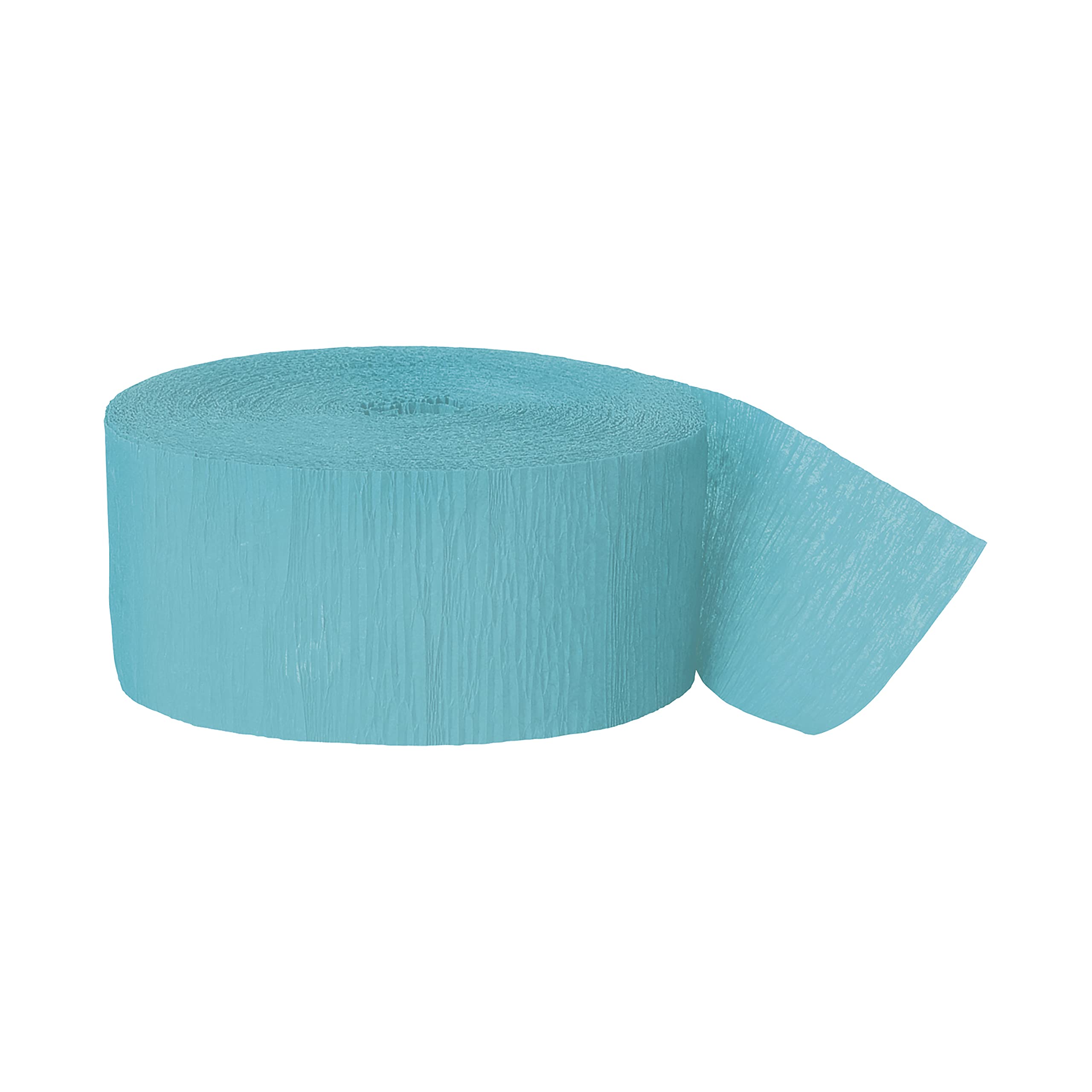 Unique 47171 Crepe Paper Party Streamer-24.6 m-Teal Colour