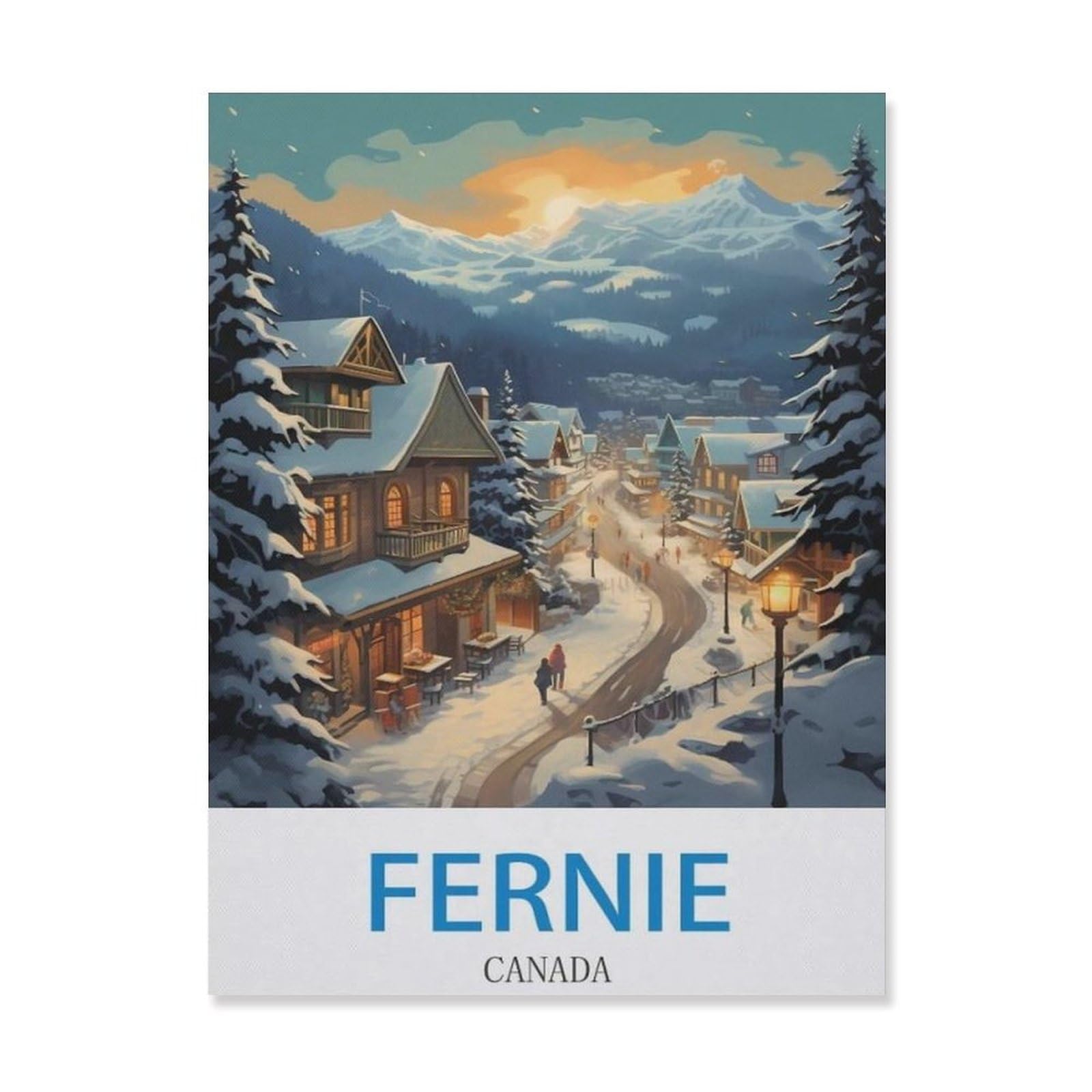 Metal Sign Tin Sign，Fernie Canada(30x40cm）