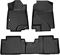 Vista 49 de VIWIK - Alfombrillas para Nissan Pathfinder de 7 plazas 2013-2020 / QX60/ JX35 2013 2014-2020, juego completo de alfombrillas de coche