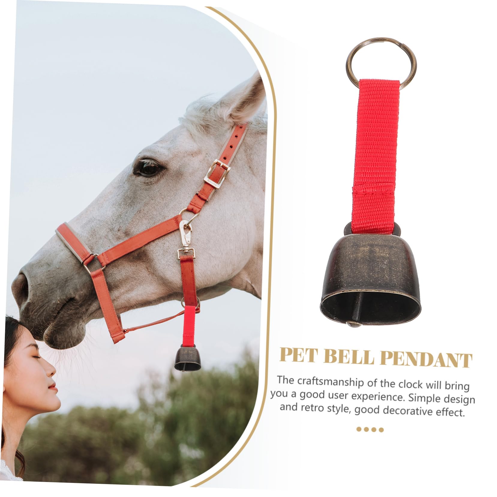 GALPADA 4sets Loud Hiking Bells Metal Bell for Climbing Vintage Bear Dog for Cattle Bear Warning 5pcs*4