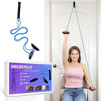 Shoulder Trainer Pulley Shoulder Physiotherapy Pulley for Rehabilitation/Shoulder Trainer Shoulder Rope Pulley for Training for Shoulder Mobility Door Hanging Fitness Gymnastics Rope