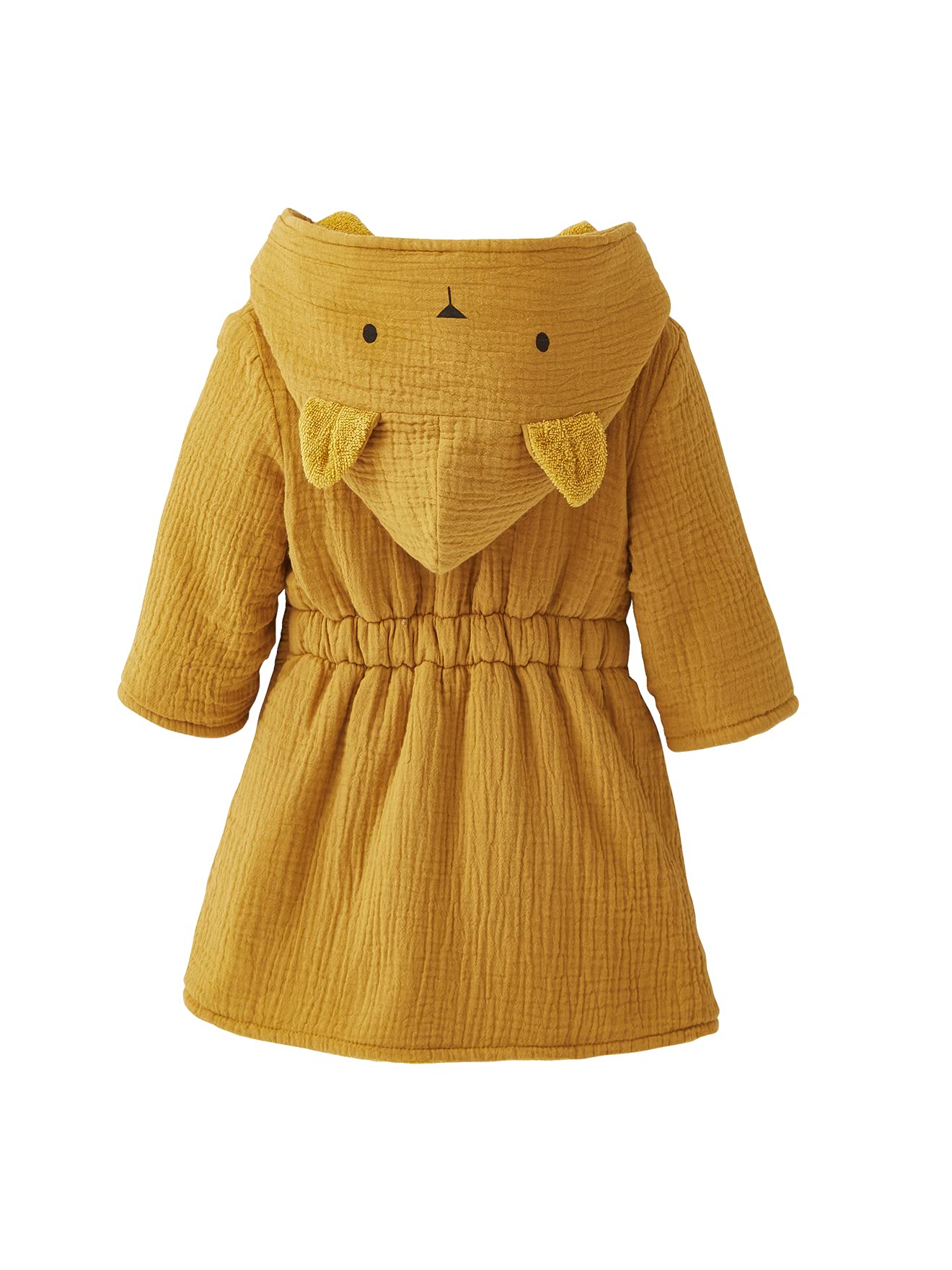 Vertbaudet Bio-Kollektion: Baby Tier-Bademantel mit Musselin