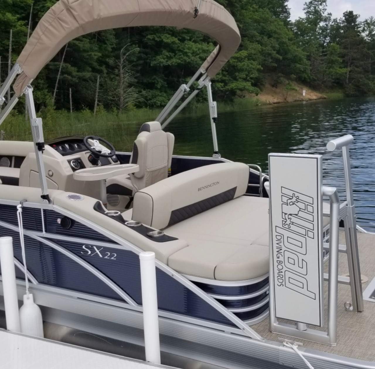 Diving Board Boat or Dock - Includes Board, Surface Mount, and Upgraded SEADEK Foam Surface
