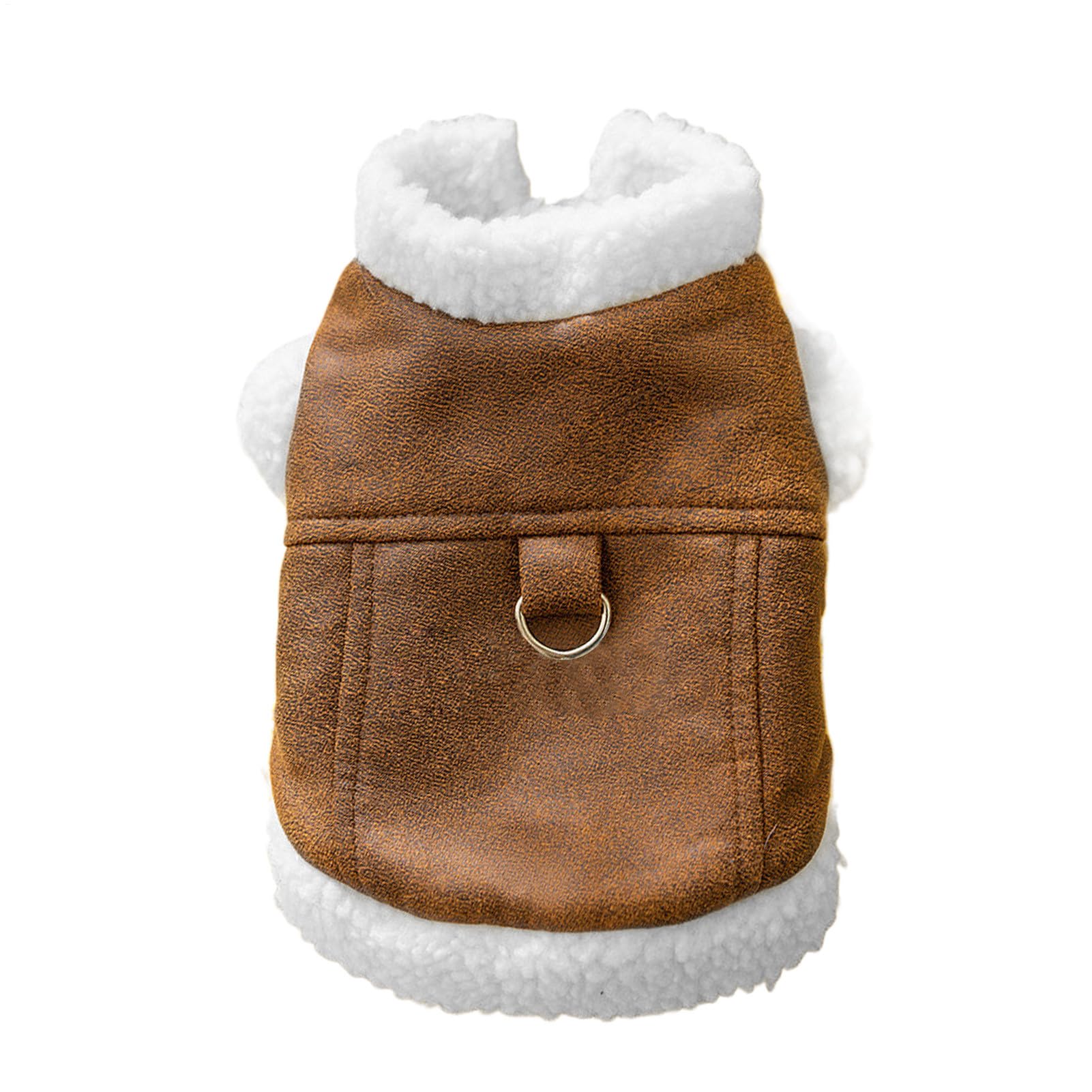 Chaqueta de invierno para perros pequeños y cachorros en color sólido