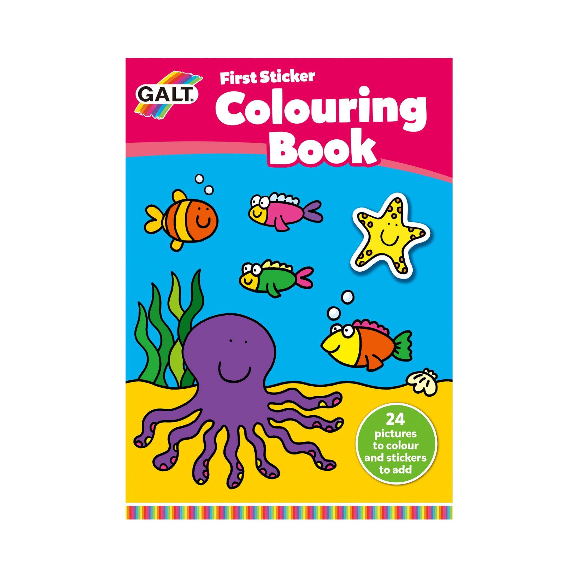 Galt First Sticker Colouring Book 3 Yaş+ Aktivite Kitabı (A3068C)