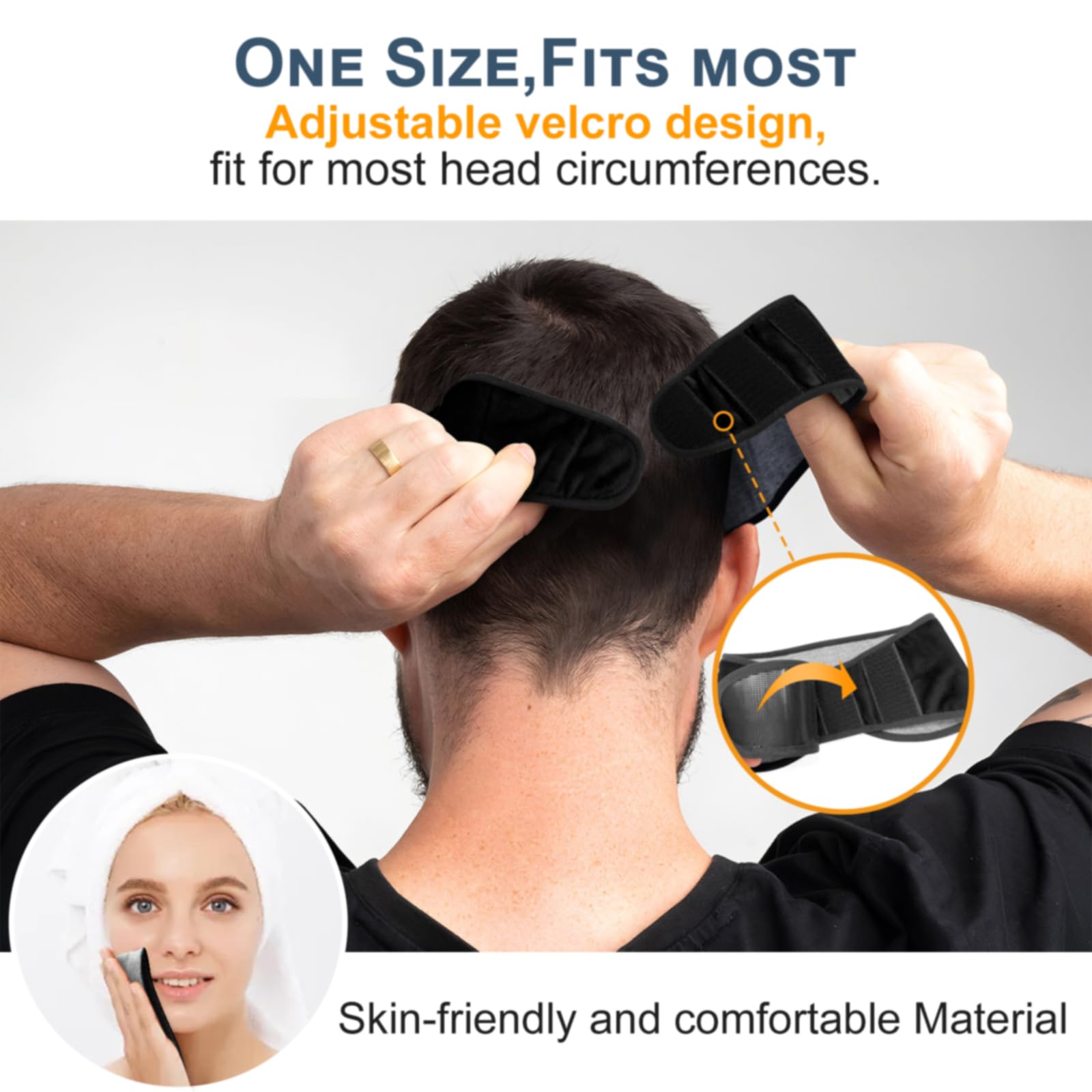 KOVNLO Sinus Pressure Relief Mask, USB Heated Migraine Mask