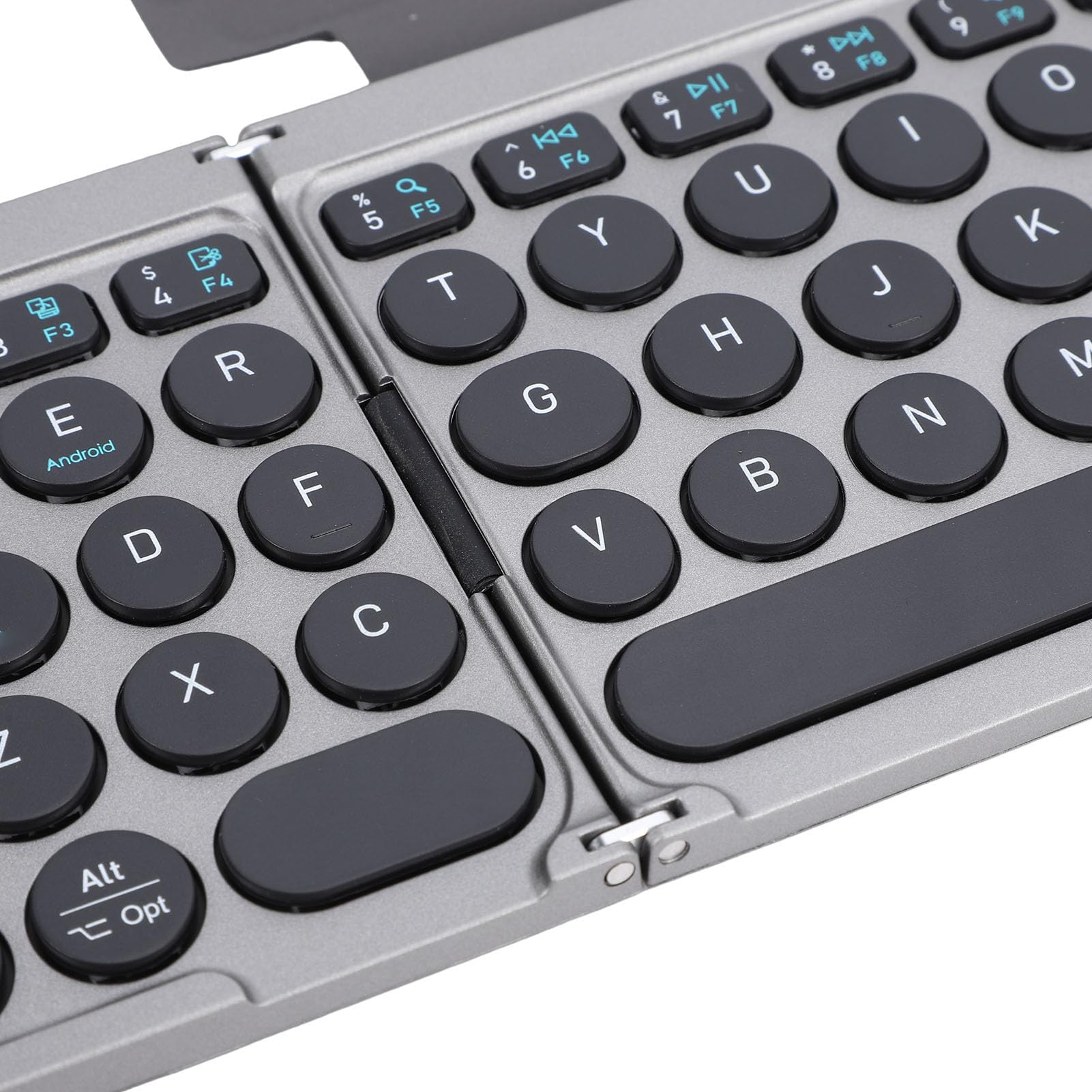 Tastiera Bluetooth Pieghevole, Tastiera Wireless Portatile Ultra Sottile con Touchpad Ad Alta sensibilità e Custodia in Pelle PU per Tablet Laptop Smartphone Collega Fino a 3
