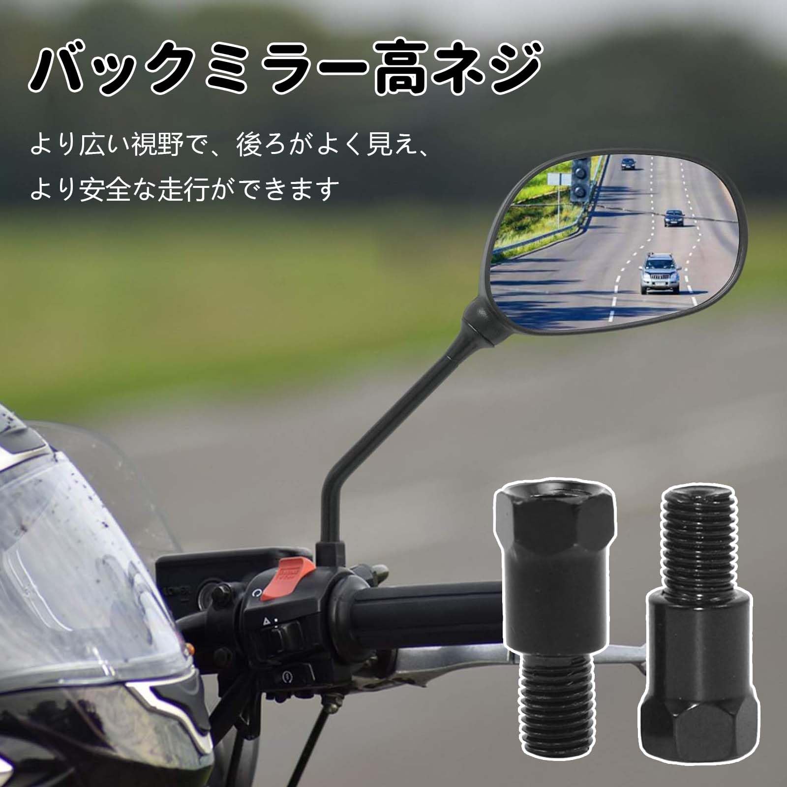 ドゥカティ　パニガーレ　ミラー ネジ式取り付け DUCATI Panigale V4 SP2 rizoma STEALTHミラー＆ウィンカー取り付け