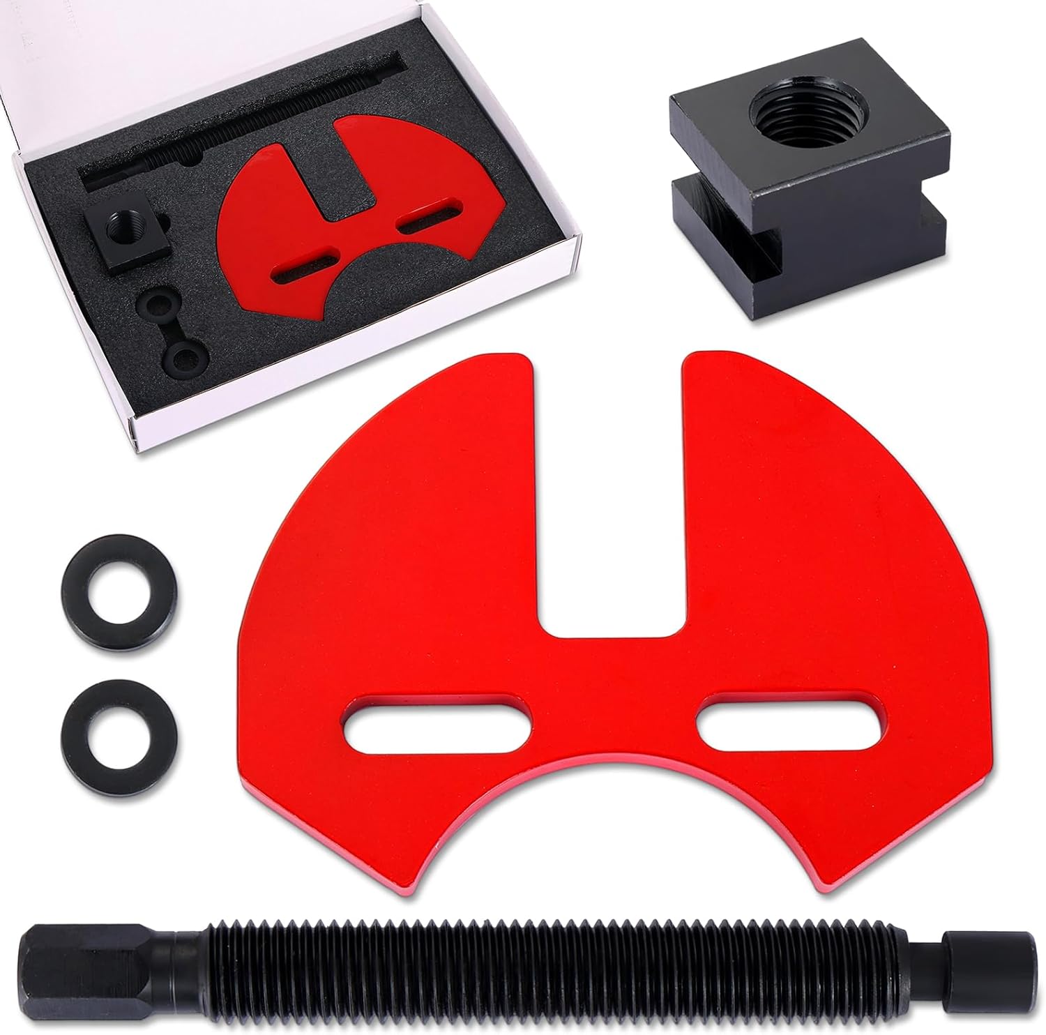 DASBET Wheel Bearing Hub Remover Tool Set, Wheel Hub Removal Tool Kit Compatible with 5 6 8 Lug Hub Assemblies on Cars and Trucks, Wheel Hub Buster Puller with Carrying Case