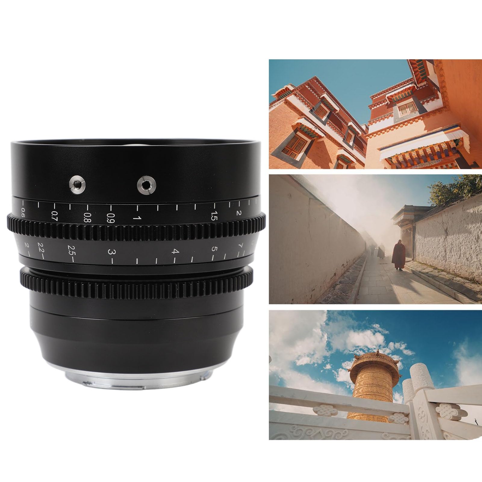 Obiettivo Cinematografico Ultra Grandangolare Full Frame T2.9 da 14 Mm Corsa di Messa a Fuoco a 270° Obiettivo Cinematografico con Messa a Fuoco Manuale per Fotocamere con