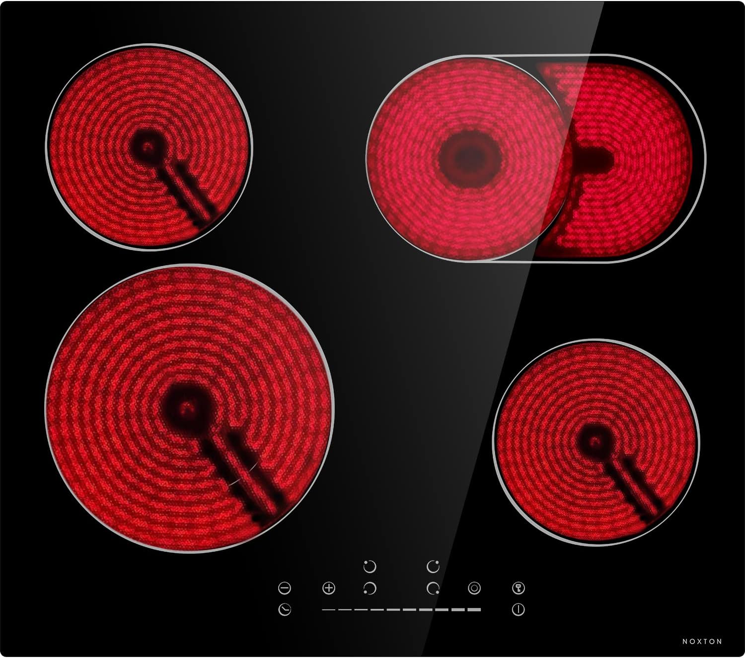 NOXTON Ceramic Hob, Builtin 4 Ring Electric Hobs 59 Algeria Ubuy