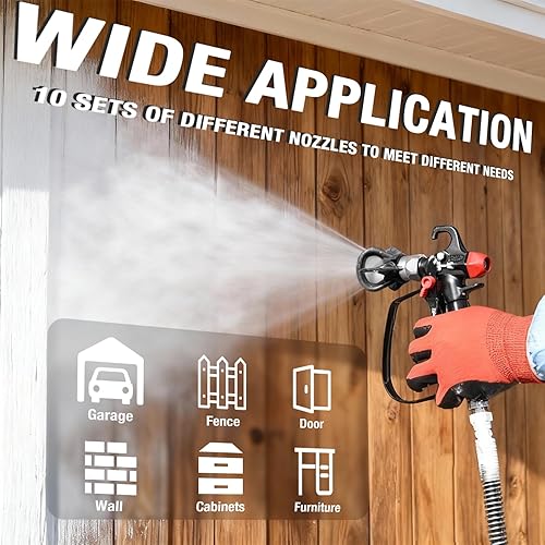 Miniatura 4 de AEROPRO Tools - Juego de 12 puntas de pulverizador de pintura sin aire, 10 puntas de boquilla de pulverización reversibles, 1 protector de punta de