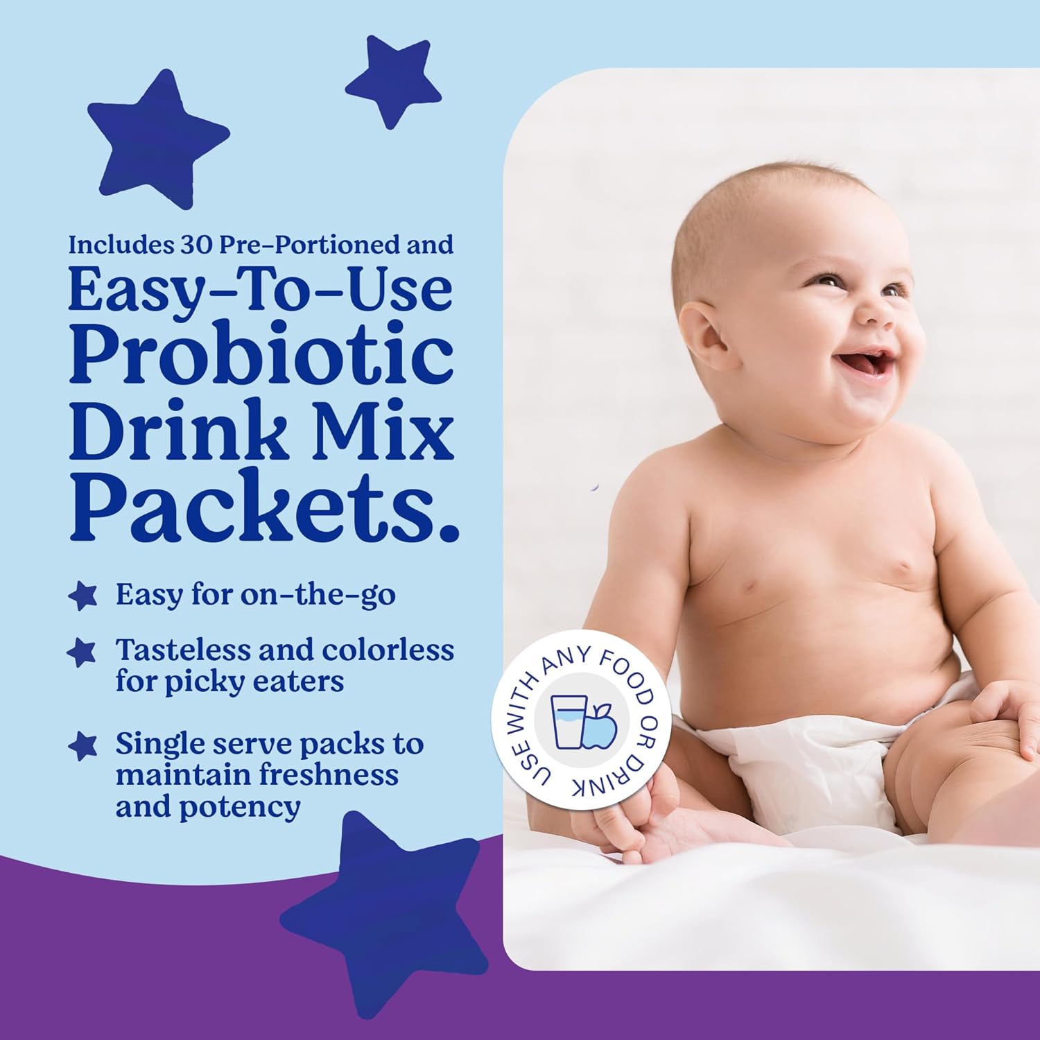 LOVEBUG Probiotics for Babies - Organic Baby Probiotics 6-12 Months for Baby Immune Support, Gas, Colic, Diarrhea & Infant Constipation Relief Sugar-Free, Tasteless Powder, 60 Pack - Image 4
