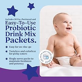 LOVEBUG Probiotics for Babies - Organic Baby Probiotics 6-12 Months for Baby Immune Support, Gas, Colic, Diarrhea & Infant Constipation Relief Sugar-Free, Tasteless Powder, 60 Pack