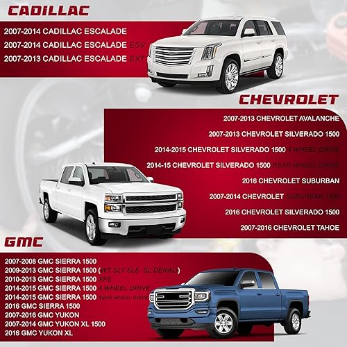 Miniatura 2 de Brazos de control delanteros inferiores con rótulas de repuesto para Cadillac Escalade Chevy Avalanche Silverado 1500 GMC Tahoe Yukon - Juego de 2