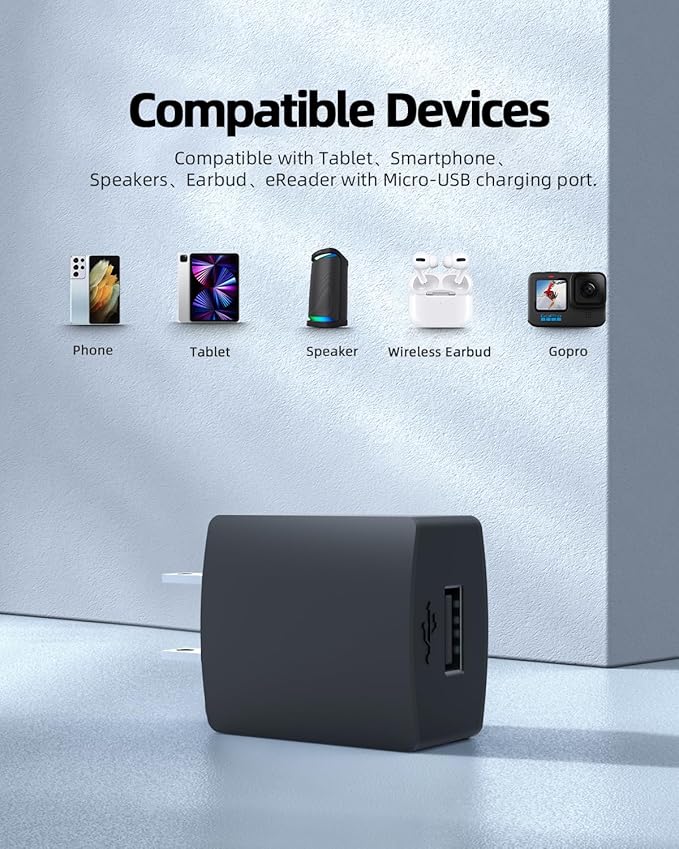Cargador Superer 10W AC con Cable Micro USB para Dell Venue 8/7/10 miniatura 3