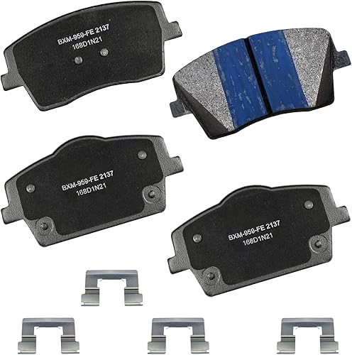 Vista 262 de Bendix Premium SBM8 - Pastillas de freno semimetálicas Premium para modelos seleccionados Buick Special, Camaro, Corvette, Phaeton, Olds F85, Vista
