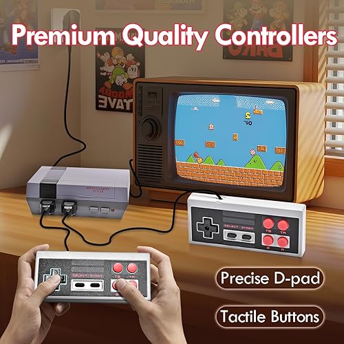 Miniatura 4 de Retro Game Console for NES, Retro Gaming Console with 620 Built-in Games, Classic Mini Entertainment System for Nintendo, Plug and Play with Dual