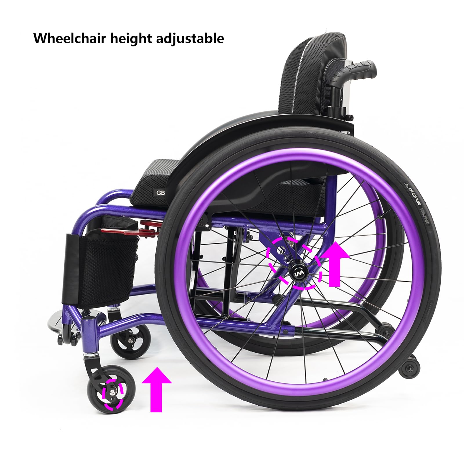 Silla De Ruedas De Transporte Portátil,silla De Ruedas Deportiva Ultraligera Plegable Todo Terreno,sillas De Ruedas Deportivas Y De Ocio,silla De Ruedas Manual De Aleación De Aluminio Autopropulsada(S
