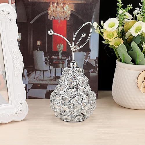 Miniatura 6 de JUXYES Adorno de peras de cristal brillante, hecho a mano, decorativo, pera, nórdica, figura de fruta artificial, estatua de mesa, centro de mesa,