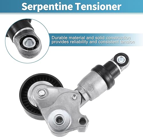 Miniatura 6 de X AUTOHAUX Conjunto automático de polea tensor de correa PE03-15-980C para Mazda 3 6 CX-3 CX-30 CX-5 CX-9 MX-5 Miata Tensor de transmisión de correa