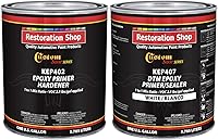 Vista 10 de Custom Shop - Imprimación/sellador epoxi negro de 2.1 COV (kit de galones) anticorrosivo DTM de alto rendimiento para uso automotriz e industrial.