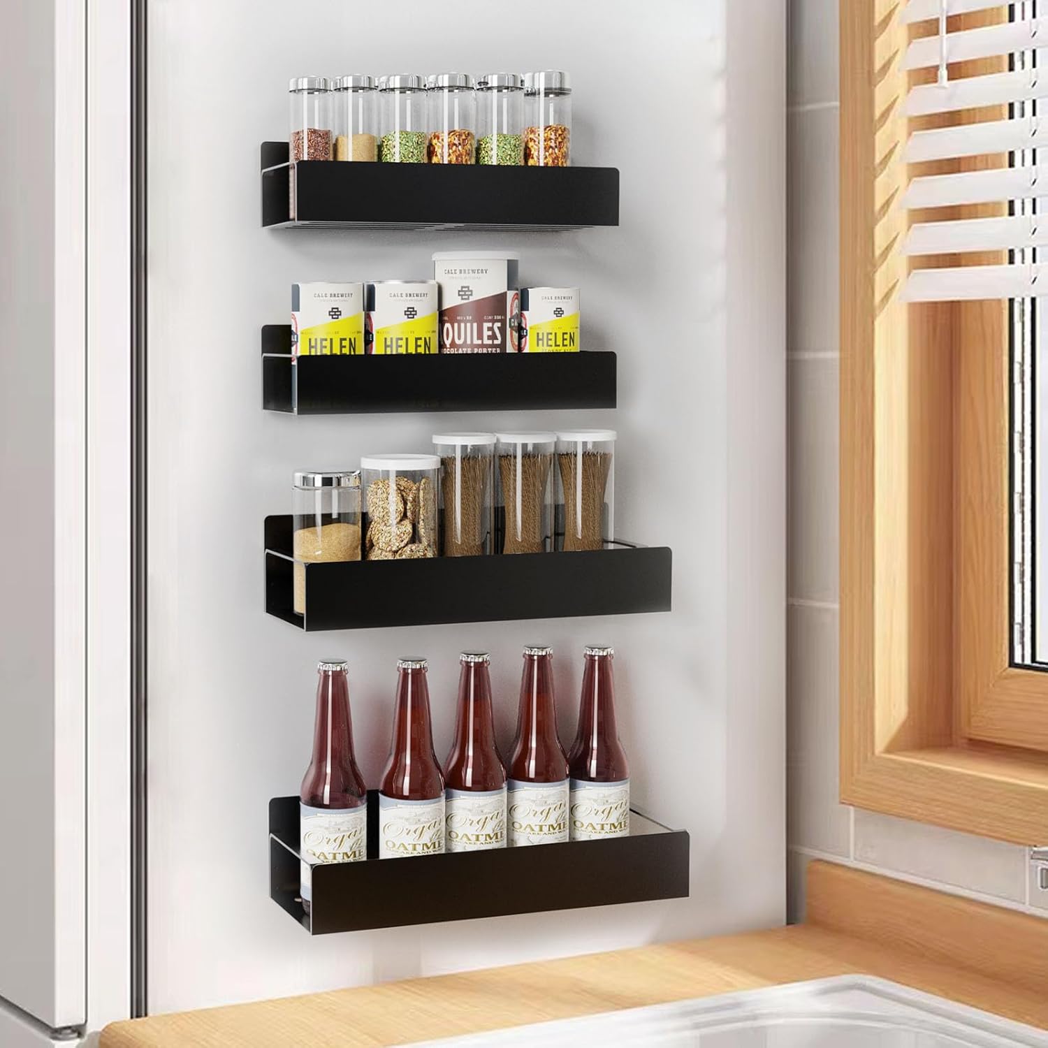 Spice Rack for Refrigerator, Shelf for