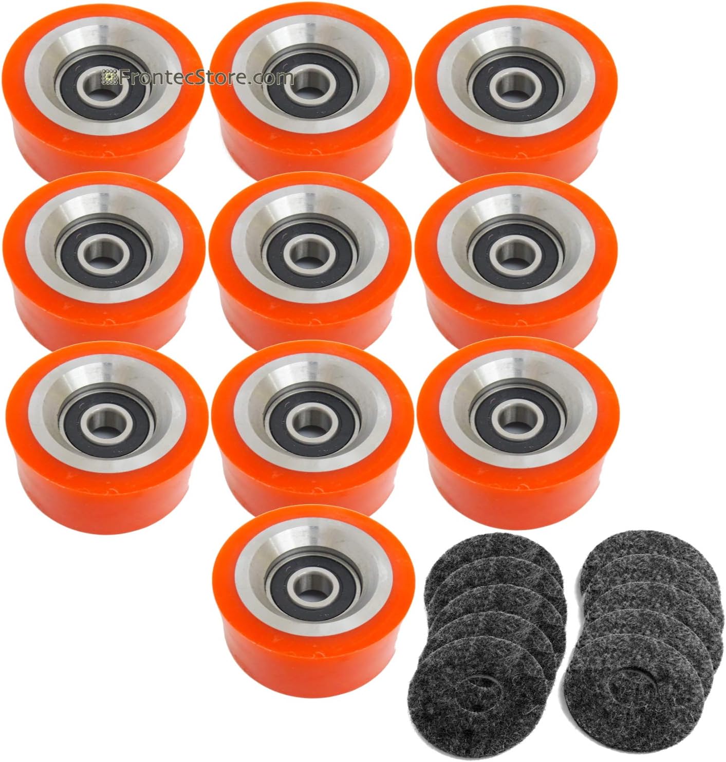 10x Orange Dryer Support Roller Bearing Alliance/IPSO/Huebsch 70568201