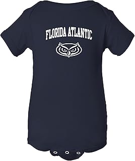 YC03 - FAU Owls Arch Logo Infant Creeper Bodysuit - 12 Month - Navy