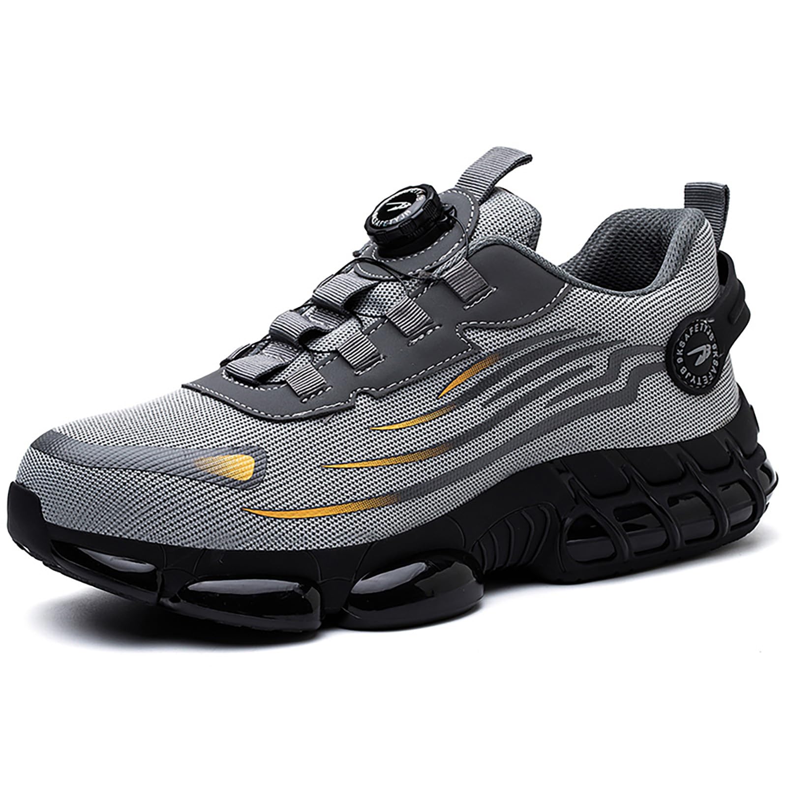 Zapatos de Seguridad para Hombre Mujer Zapatillas Trabajo con Punta de Acero Ligeros Comodo Calzado de Seguridad Antideslizante