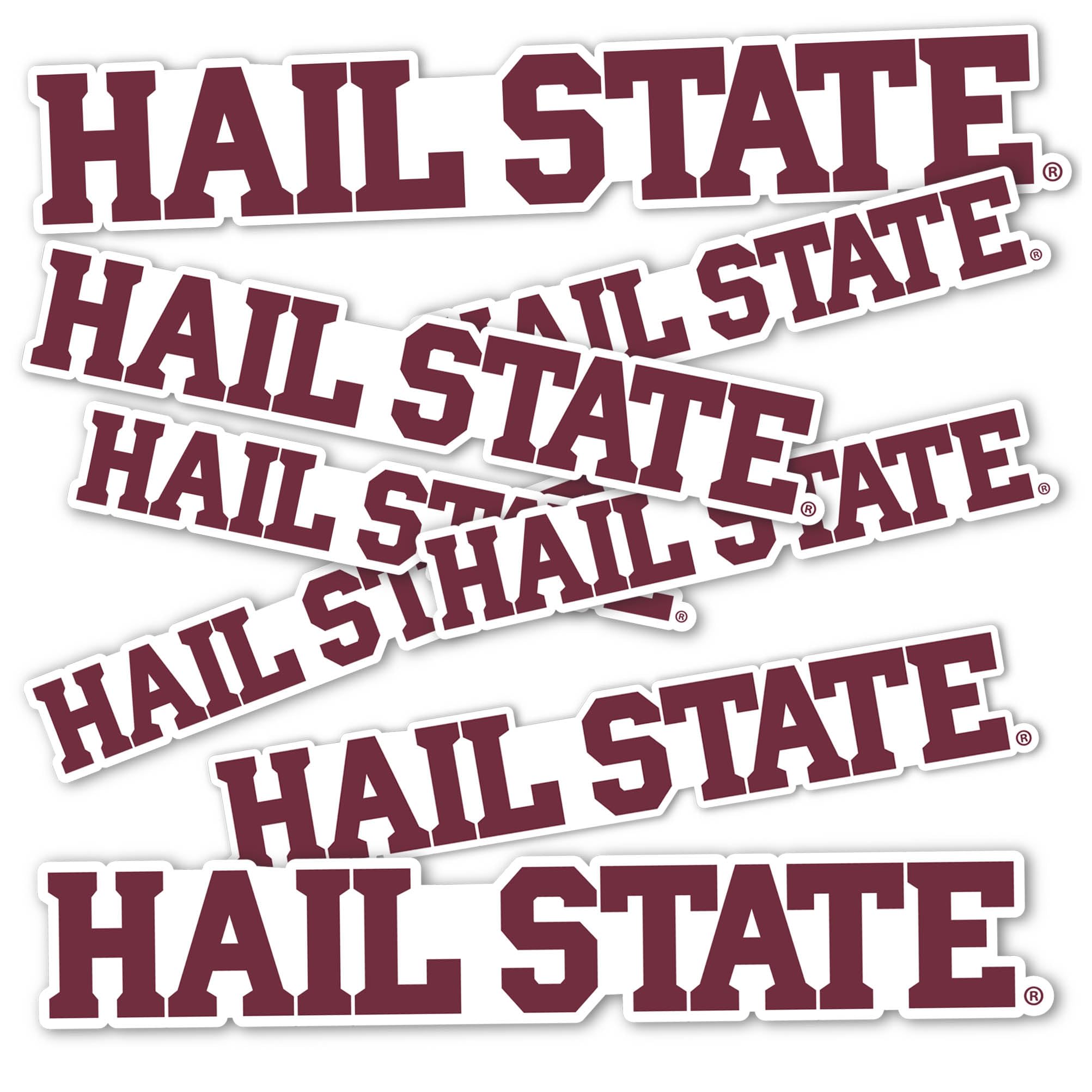 Autocollant bouteille d'eau résistant vinyle Bulldogs MSU T3
