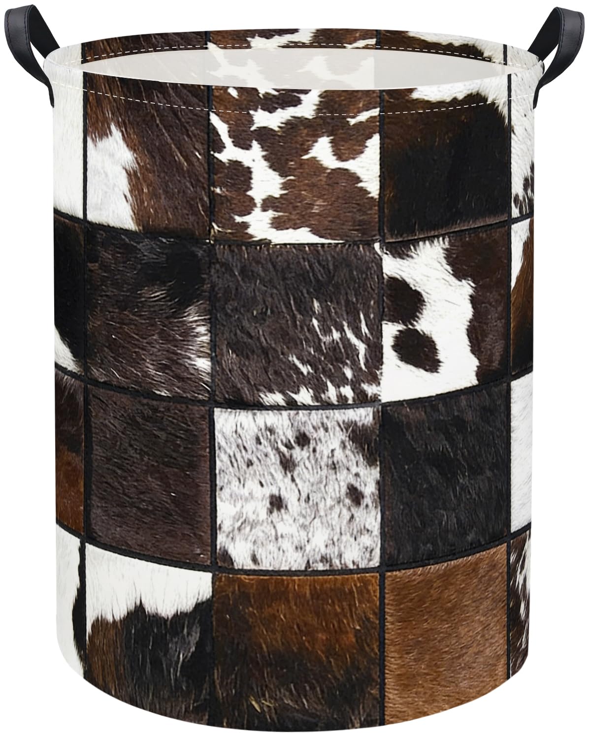 Baby Laundry Basket Kids Hamper Toy Storage Bin for Boys Room Decor Baby Nursery Hamper Gift Baskets for Bedroom Bathroom(Cows Print)