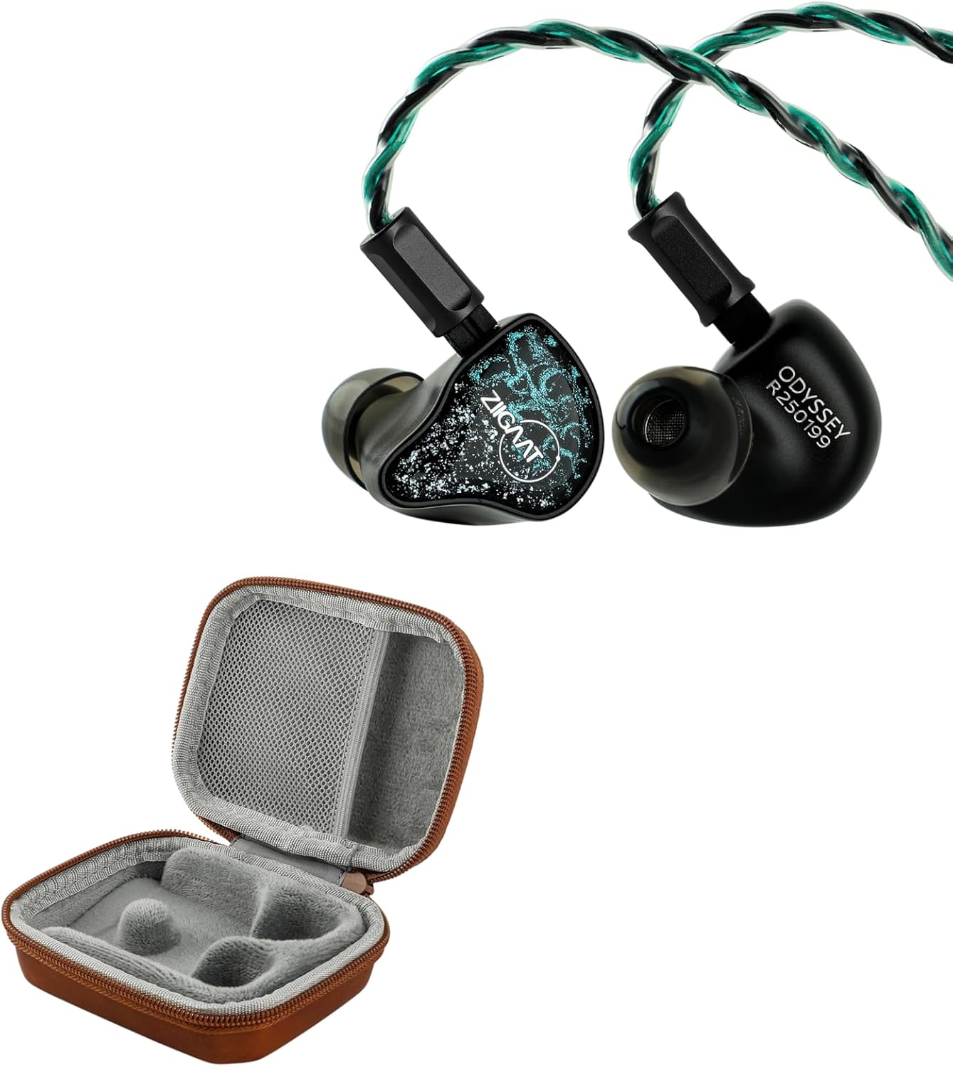 Linsoul ZiiGaat x Hangout. Audio: Odyssey 2 in Ear Monitor, 1DD + 3BA Hybrid IEM + ZiiGaat PELLEPOD Leather Earbud Case