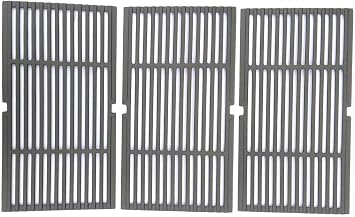 Grill Parts Zone Charbroil 463268806, 463268207, 80005666, Presidents Choice GSS3220JS, GSS3220JSN, PC25762, PC25774 Cast Iron Cooking Grid, Set of 3
