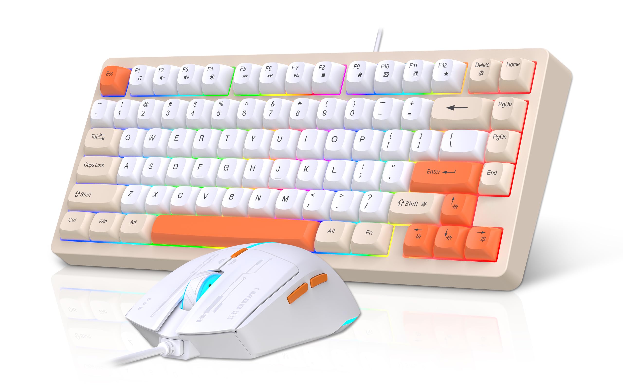 Amazon | Snpurdiri 有線キーボードとマウスのコンボ、81キー