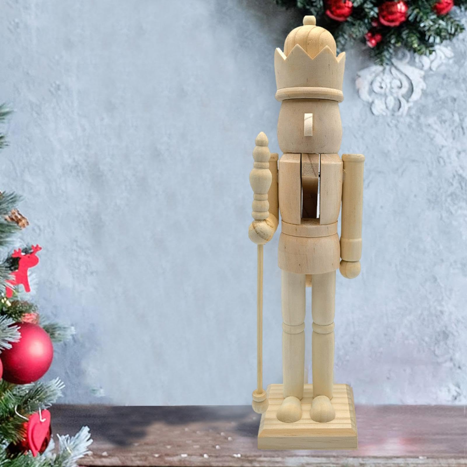 Amazon.co.jp: zwxqe 木製くるみ割り人形 クラフトキット | 未塗装の