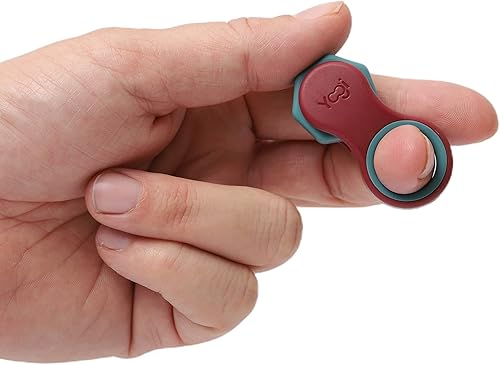 Miniatura 11 de Yogi Fidget Toy para adultos y niños – Juguete sensorial para aliviar el estrés con 5 anillos de silicona para los dedos – Silencioso Fidget