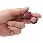 Yogi Fidget Toy - Silent Sensory Spinner for Adults & Kids - Stress Relief Fidgets for ADHD, Anxiety - Fidget Toys for Adults - Includes 5 Finger-Fit Rings - Work, School & Travel - Lava