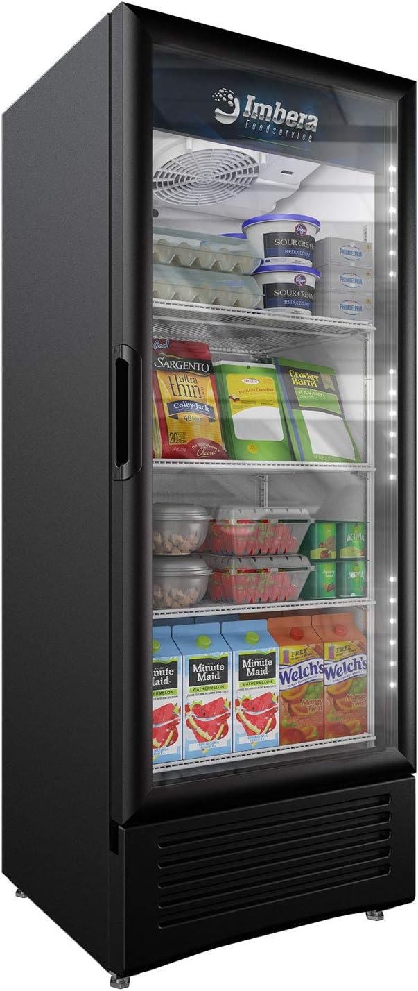 Imbera12 Cft Commercial Refrigerator Single Glass Door Display Vr12