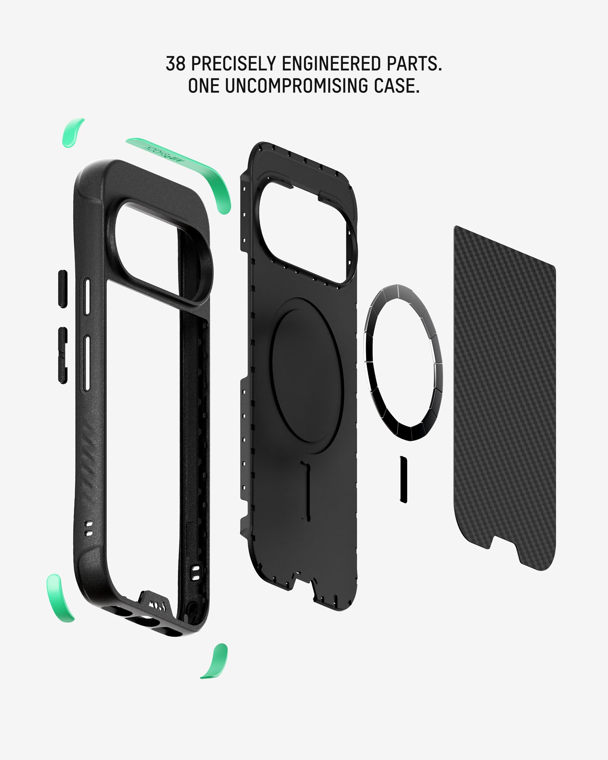 Mous Funda para Pixel 11 Pro XL - Limitless - Compatible con MagSafe y Pixelsnap, en Tejido - Azul