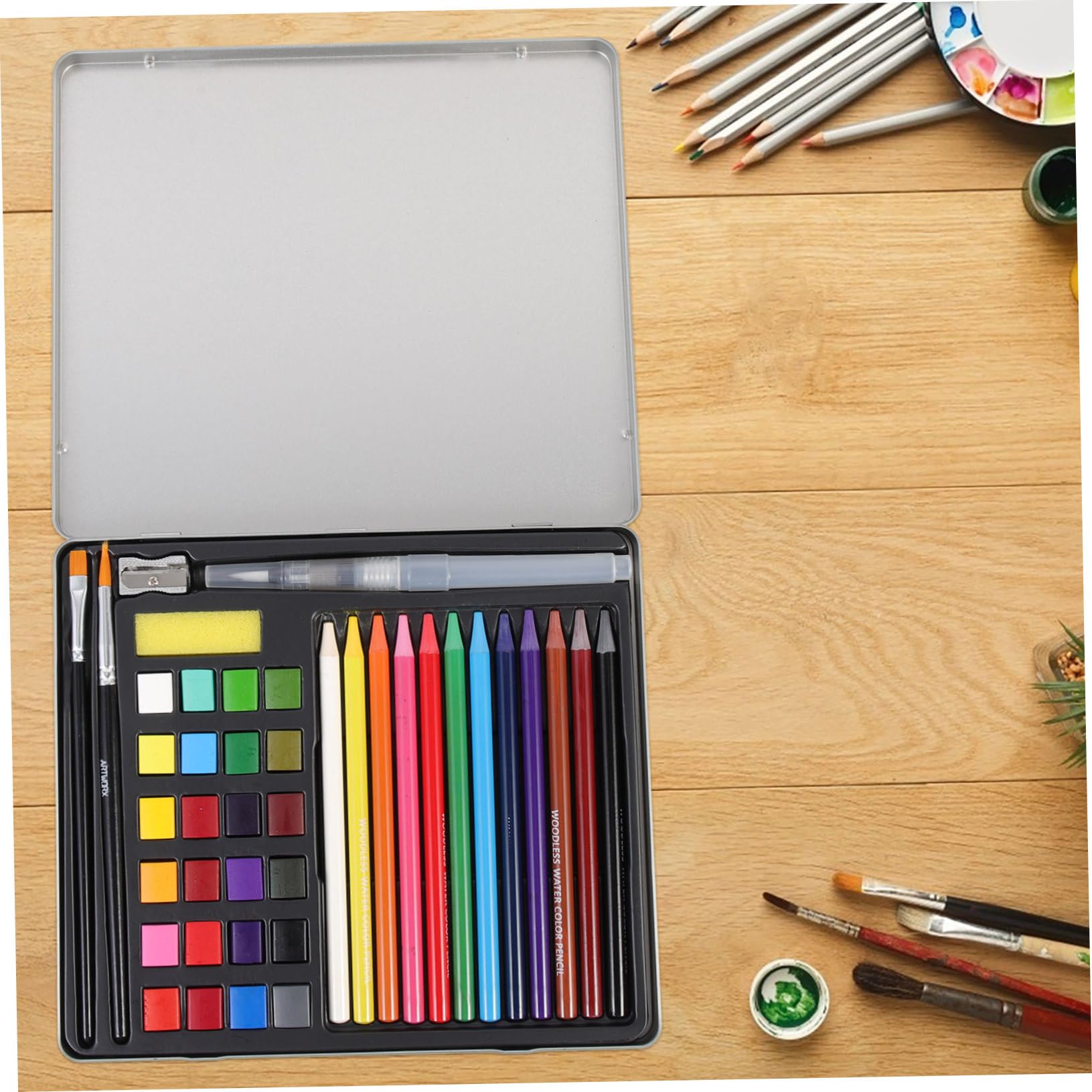 NUOBESTY 1 Ensemble De Peinture À L'Aquarelle Lavable À L'Eau Peinture À L'Huile Pastels Artistes À L'Aquarelle Pour Enfants Kit D'Aquarelle Débutant Daniel Chine