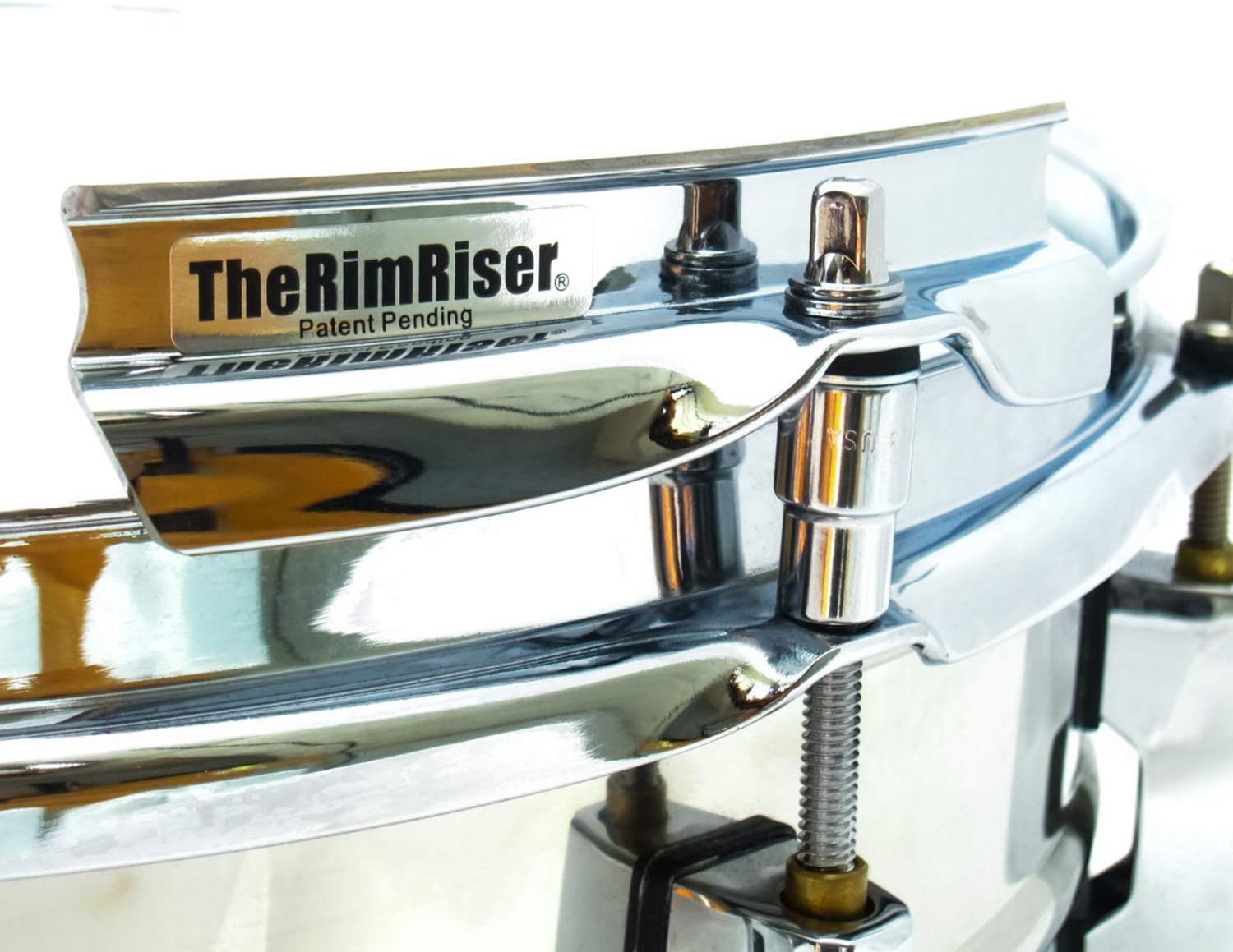 RimRiser Drum Parts Chrom Rim Riser, Chrome Musical